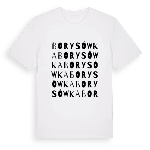 Borysówka ordlek t-shirt – ekologisk bomull t-shirt från Pinshirt