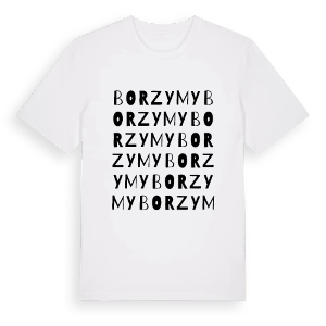 Borzymy ordlek t-shirt – ekologisk bomull t-shirt från Pinshirt