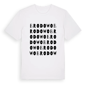 Brodowo ordlek t-shirt – ekologisk bomull t-shirt från Pinshirt