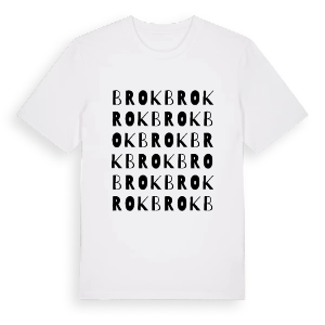 Brok ordlek t-shirt – ekologisk bomull t-shirt från Pinshirt