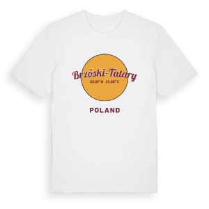Brzóski-Tatary cirkel t-shirt – ekologisk bomull t-shirt från Pinshirt