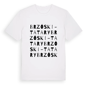 Brzóski-Tatary ordlek t-shirt – ekologisk bomull t-shirt från Pinshirt