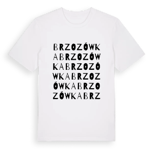 Brzozówka ordlek t-shirt – ekologisk bomull t-shirt från Pinshirt
