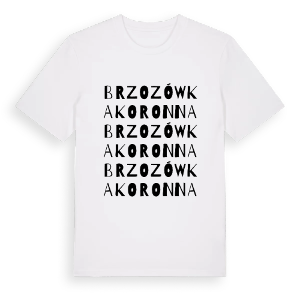 Brzozówka Koronna ordlek t-shirt – ekologisk bomull t-shirt från Pinshirt