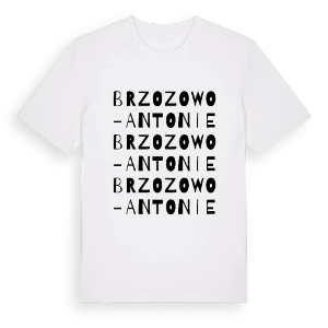 Brzozowo-Antonie ordlek t-shirt – ekologisk bomull t-shirt från Pinshirt