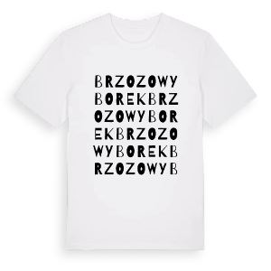 Brzozowy Borek ordlek t-shirt – ekologisk bomull t-shirt från Pinshirt