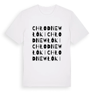 Chłodne Włóki ordlek t-shirt – ekologisk bomull t-shirt från Pinshirt