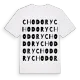 Chodory ordlek t-shirt