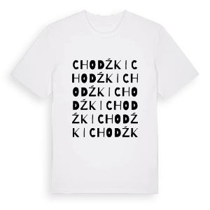 Chodźki ordlek t-shirt – ekologisk bomull t-shirt från Pinshirt