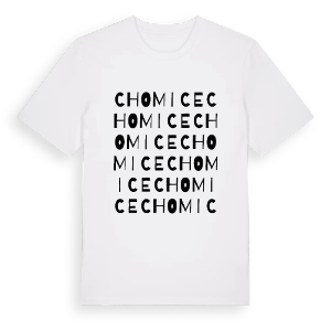 Chomice ordlek t-shirt – ekologisk bomull t-shirt från Pinshirt