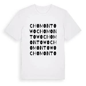 Chomontowo ordlek t-shirt – ekologisk bomull t-shirt från Pinshirt
