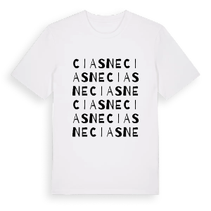 Ciasne ordlek t-shirt – ekologisk bomull t-shirt från Pinshirt