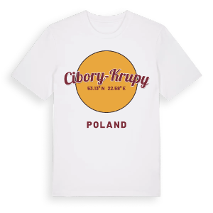 Cibory-Krupy cirkel t-shirt – ekologisk bomull t-shirt från Pinshirt