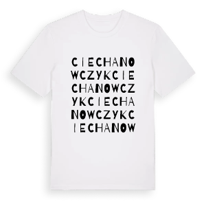 Ciechanowczyk ordlek t-shirt – ekologisk bomull t-shirt från Pinshirt