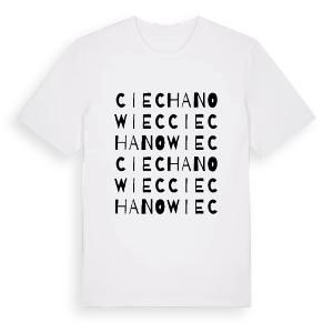 Ciechanowiec ordlek t-shirt – ekologisk bomull t-shirt från Pinshirt