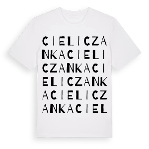 Cieliczanka ordlek t-shirt – ekologisk bomull t-shirt från Pinshirt