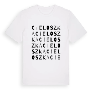 Cieloszka ordlek t-shirt – ekologisk bomull t-shirt från Pinshirt