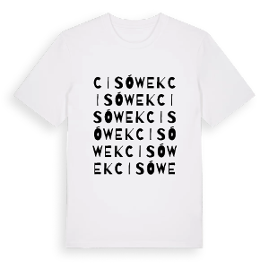 Cisówek ordlek t-shirt – ekologisk bomull t-shirt från Pinshirt