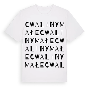 Cwaliny Małe ordlek t-shirt – ekologisk bomull t-shirt från Pinshirt