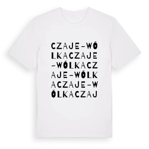 Czaje-Wólka ordlek t-shirt – ekologisk bomull t-shirt från Pinshirt