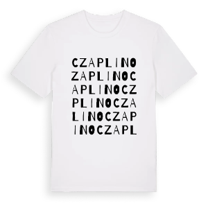 Czaplino ordlek t-shirt – ekologisk bomull t-shirt från Pinshirt