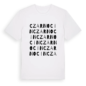 Czarnocin ordlek t-shirt – ekologisk bomull t-shirt från Pinshirt