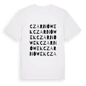 Czarnówek ordlek t-shirt – ekologisk bomull t-shirt från Pinshirt