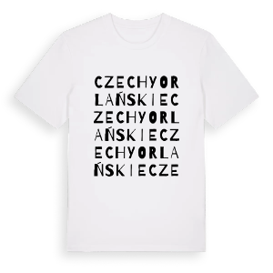 Czechy Orlańskie ordlek t-shirt – ekologisk bomull t-shirt från Pinshirt