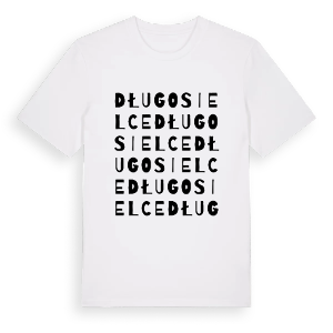 Długosielce ordlek t-shirt – ekologisk bomull t-shirt från Pinshirt