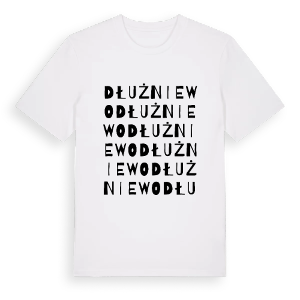 Dłużniewo ordlek t-shirt – ekologisk bomull t-shirt från Pinshirt