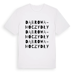 Dąbrowa-Moczydły ordlek t-shirt – ekologisk bomull t-shirt från Pinshirt