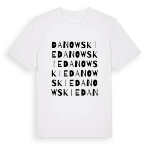 Danowskie ordlek t-shirt – ekologisk bomull t-shirt från Pinshirt