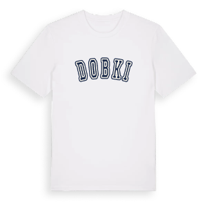 Dobki college t-shirt – ekologisk bomull t-shirt från Pinshirt