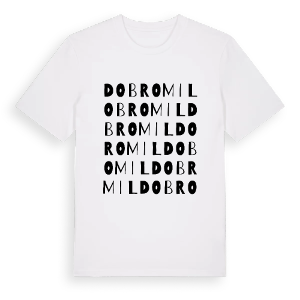 Dobromil ordlek t-shirt – ekologisk bomull t-shirt från Pinshirt