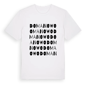 Domanowo ordlek t-shirt – ekologisk bomull t-shirt från Pinshirt