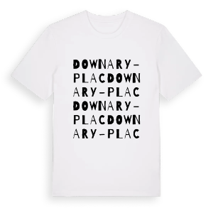 Downary-Plac ordlek t-shirt – ekologisk bomull t-shirt från Pinshirt