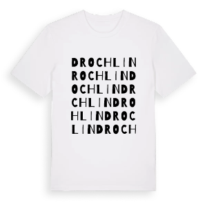 Drochlin ordlek t-shirt – ekologisk bomull t-shirt från Pinshirt