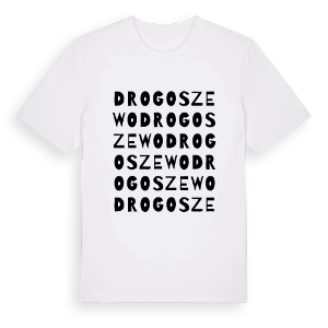 Drogoszewo ordlek t-shirt – ekologisk bomull t-shirt från Pinshirt