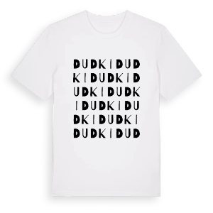 Dudki ordlek t-shirt – ekologisk bomull t-shirt från Pinshirt