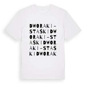 Dworaki-Staśki ordlek t-shirt – ekologisk bomull t-shirt från Pinshirt