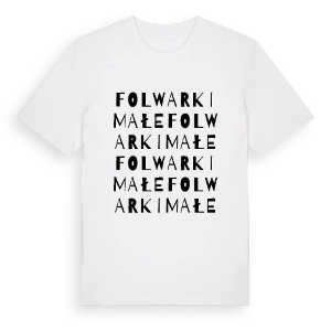 Folwarki Małe ordlek t-shirt – ekologisk bomull t-shirt från Pinshirt