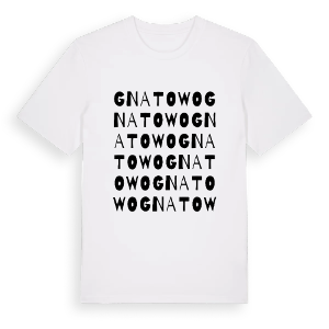 Gnatowo ordlek t-shirt – ekologisk bomull t-shirt från Pinshirt