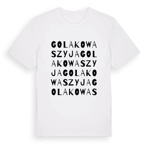 Golakowa Szyja ordlek t-shirt – ekologisk bomull t-shirt från Pinshirt