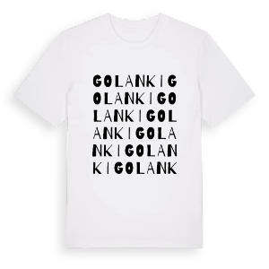 Golanki ordlek t-shirt – ekologisk bomull t-shirt från Pinshirt