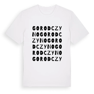 Gorodczyno ordlek t-shirt – ekologisk bomull t-shirt från Pinshirt