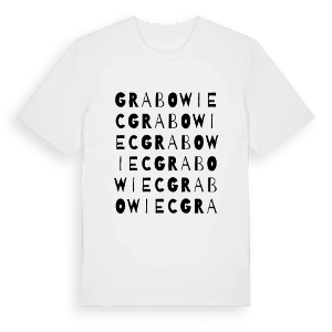 Grabowiec ordlek t-shirt – ekologisk bomull t-shirt från Pinshirt