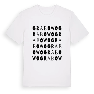 Grabowo ordlek t-shirt – ekologisk bomull t-shirt från Pinshirt
