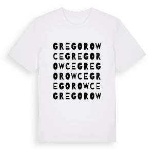 Gregorowce ordlek t-shirt – ekologisk bomull t-shirt från Pinshirt