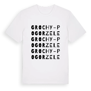 Grochy-Pogorzele ordlek t-shirt – ekologisk bomull t-shirt från Pinshirt