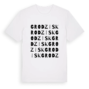 Grodzisk ordlek t-shirt – ekologisk bomull t-shirt från Pinshirt